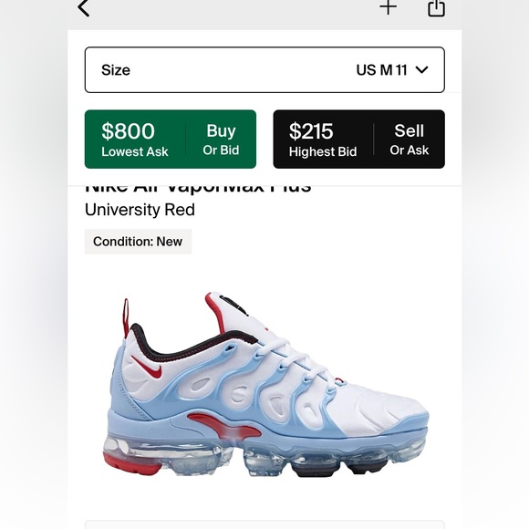 Nike Air vapor max plus size 11 - Picture 6 of 6